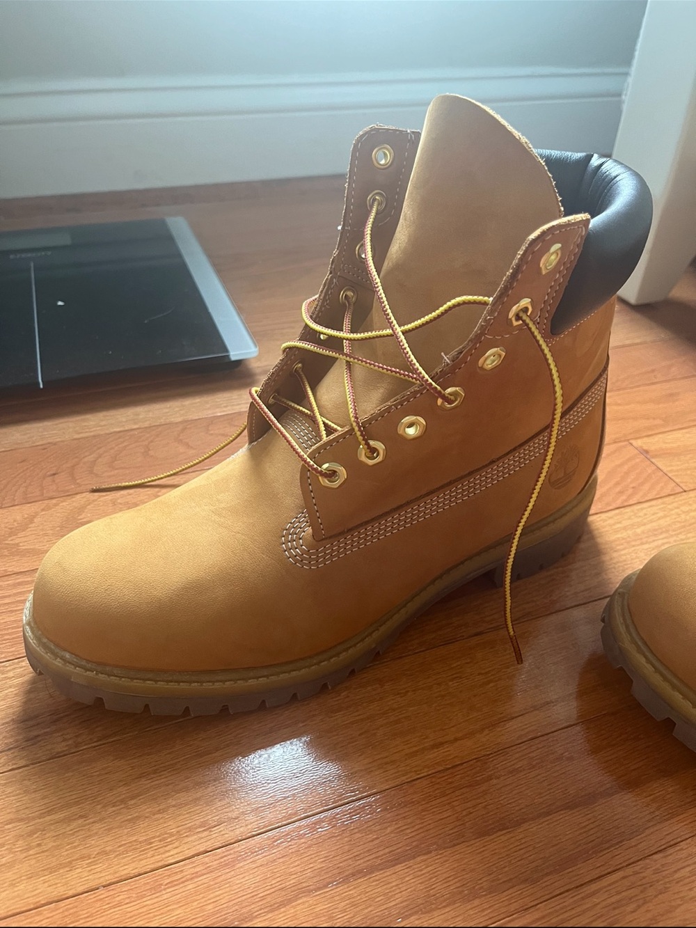 Men’s Timberland Premium 6-Inch Boots Wheat Size 10 - Picture 6 of 8